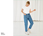 NAH/STUDIO Mom-Jeans | recycelte Baumwolle, Mid Blue