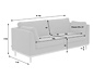3-Sitzer-Sofa »Larsen«, grün