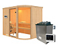 Karibu Sauna »Rose«, Finnisch