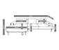 Scapa Ecksofa mit Longchair links, cremefarben