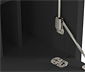 Officeschrank »Clara«, schwarz