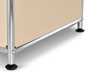 Sideboard Metall »CN3« mit 2 Klappen und Glasböden, beige