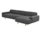 Ecksofa »Penelope«, dunkelgrau, rechts