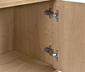 Regalmodul »Flemming«, ca. 37,5 x 37,5 cm, mit Tür, Eichendekor