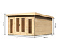 Karibu Premium-Gartenhaus, 38 mm (Altona 3), natur