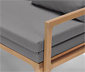 Loungesofa mit ausziehbarem Fußteil