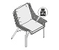 2 Dining-Sessel mit Polyrattangeflecht