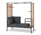 Outdoor-Lounge »Elin« mit flexiblen Sitzelementen und Einhängregalen