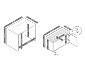 Bank-Tisch-Set, ca. 93 x 60 cm