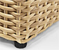 Pflanzgefäß aus Polyrattan, Breite ca. 102 cm, naturfarben