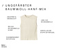 NAH/STUDIO Geripptes Shirt | ungefärbter Baumwoll-Hanf-Mix