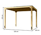 Karibu Pavillon mit 2 Schutz-Wänden, 28 mm (Markaska)