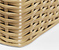 2 XL-Pflanzgefäße aus Polyrattan, naturfarben