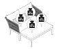 Outdoor-Sofa »Liska« mit Relax-Komfort-Kissen