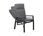 deVries Dining-Set, steingrau-rope