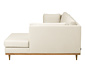 Ecksofa »Larsen«, beige, rechts