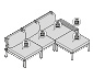 Modulares Lounge-Set »Lenja«