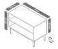 Regalmodul »Flemming«, ca. 75 x 37,5 cm, offen, Eichendekor