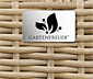 2 XL-Pflanzgefäße aus Polyrattan, naturfarben