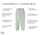 NAH/STUDIO Hose | Baumwoll-Leinen-Mix, Caribbean Blue