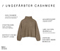 NAH/STUDIO Cashmere-Pullover | ungefärbtes Ziegenhaar, Undyed Brown