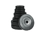 Christopeit-Sport-Hantelbank »WB 1000«, inkl. Langhantelset