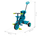 TP Toys 4-in-1-Dreirad »Dino«, blau