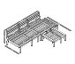Modulares Lounge-Set »Lenja«