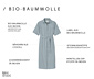 NAH/STUDIO Seersucker-Kleid | Baumwolle, Stormy Grey