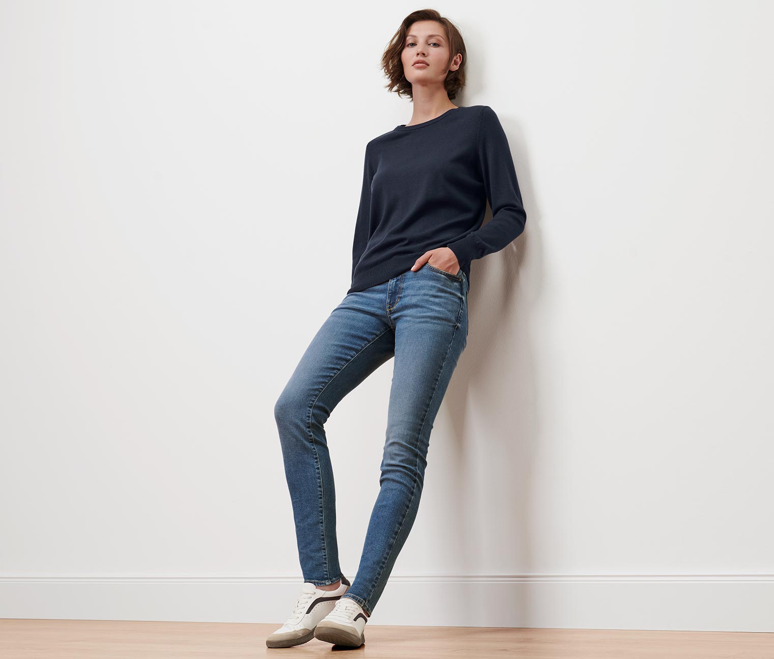 Merino-Feinstrickpullover, dunkelblau online bestellen bei Tchibo 