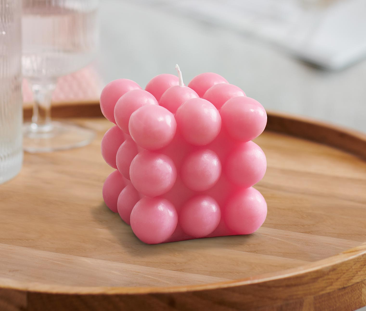 Tchibo - 2 Bubble-Kerzen - pink