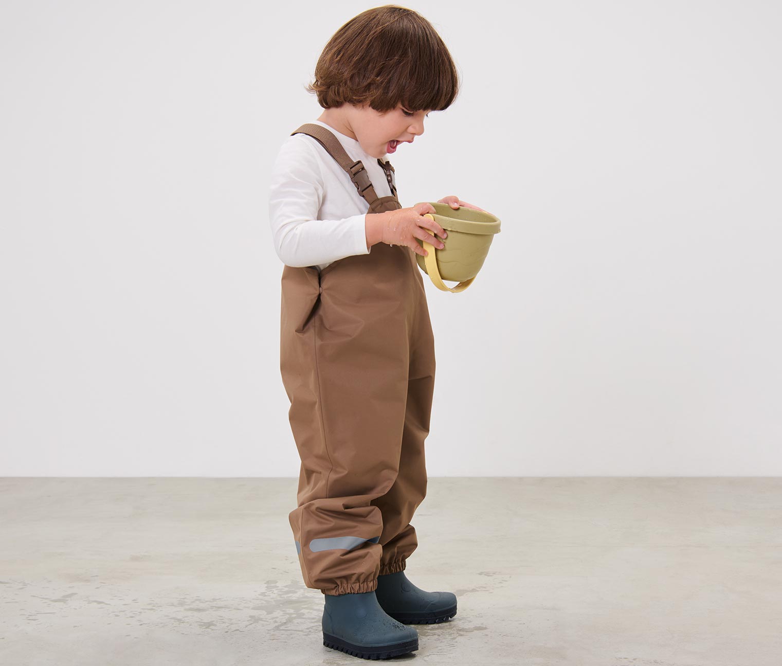 Tchibo - Kinder-Regenhose - Baby - Gr. 74/80 - braun