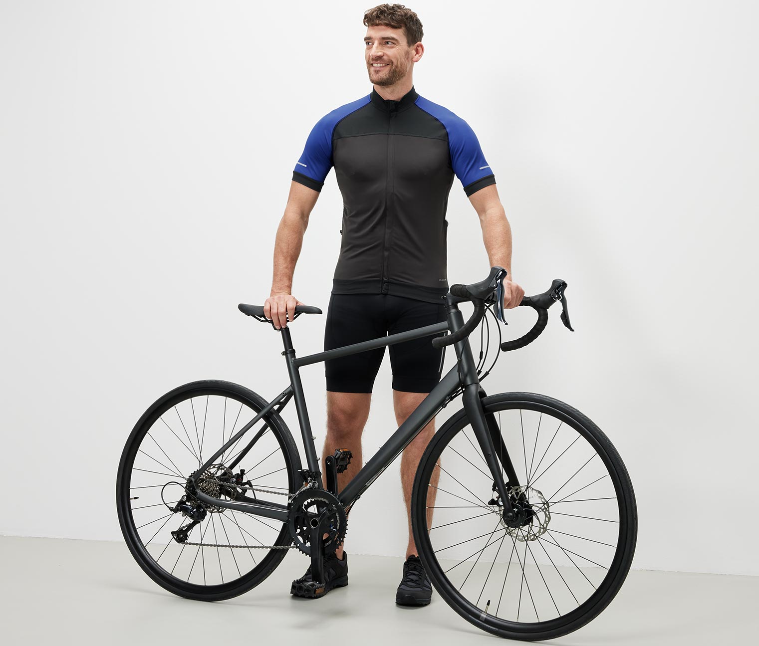 Tchibo - Fahrrad-Trikot - Herren - Gr. L - anthrazit
