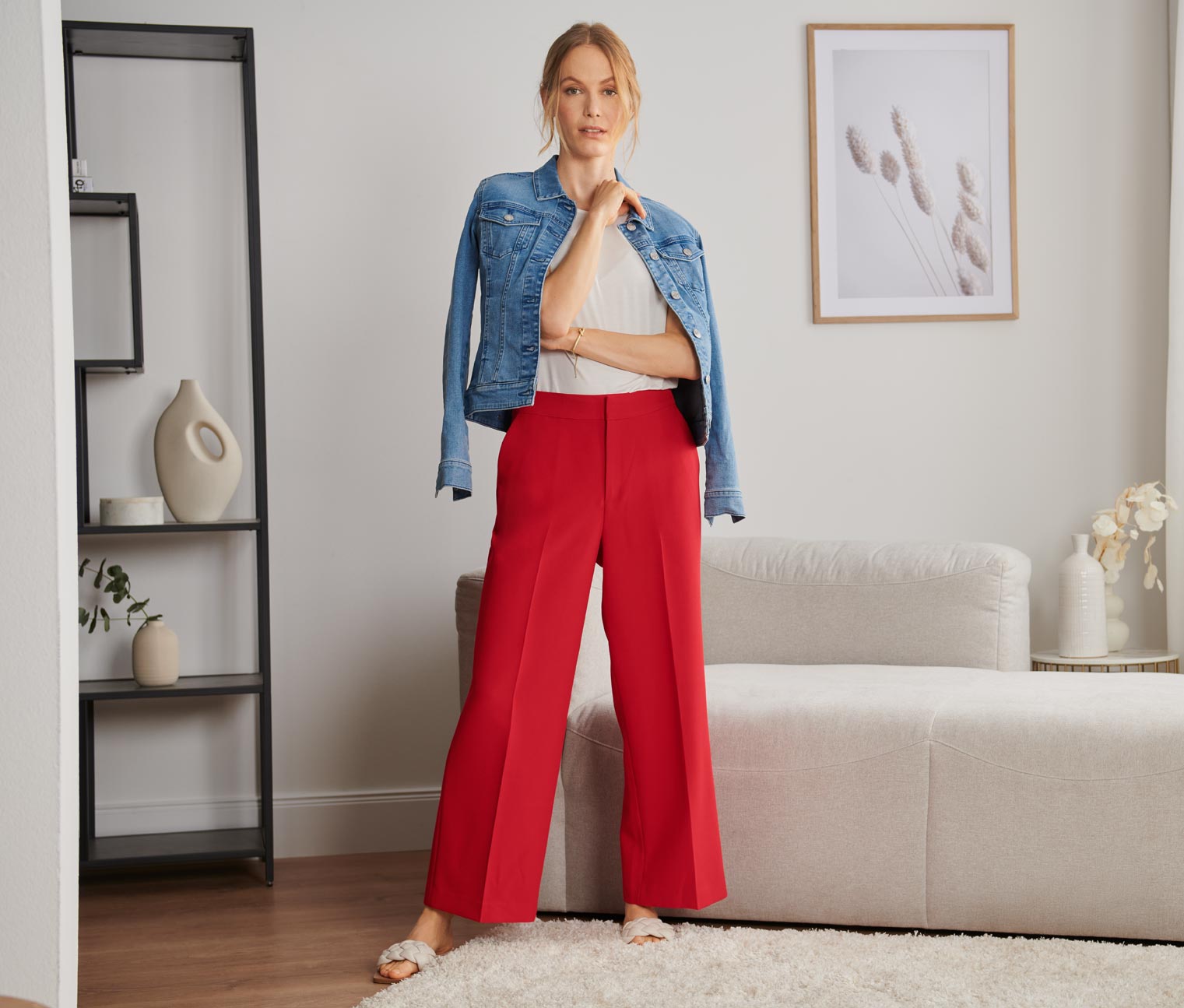 Tchibo - Webhose - Damen - Gr. 40 - rot