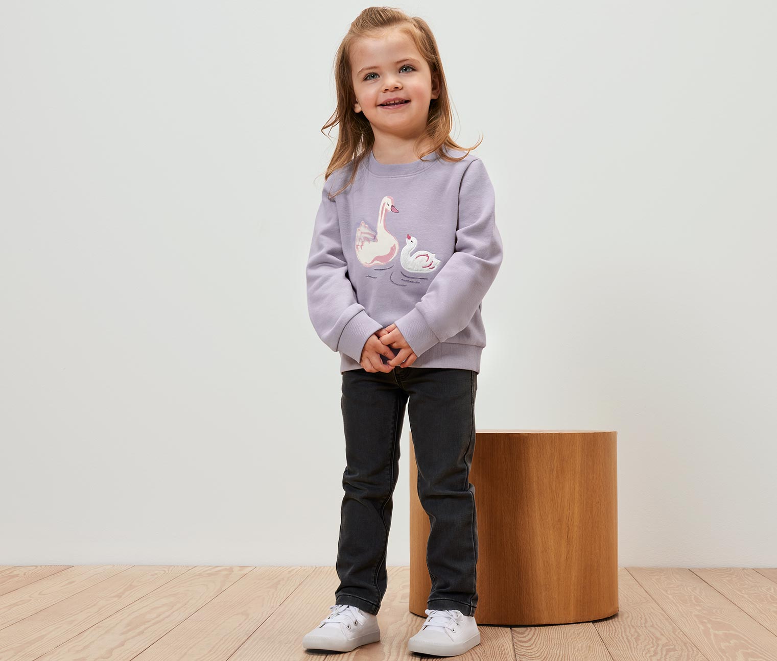 Tchibo - Kinder-Sweatshirt mit angerauter Innenseite - Newborn - Gr. 50/56 - lila