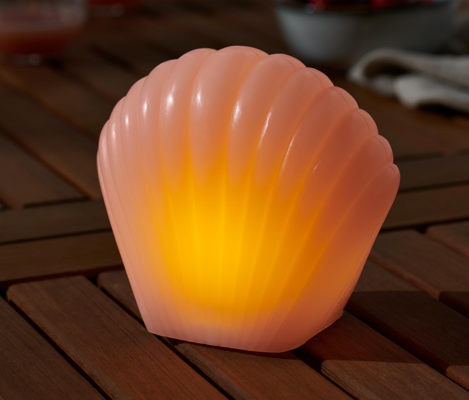Tchibo - LED-Dekomuschel - rosé