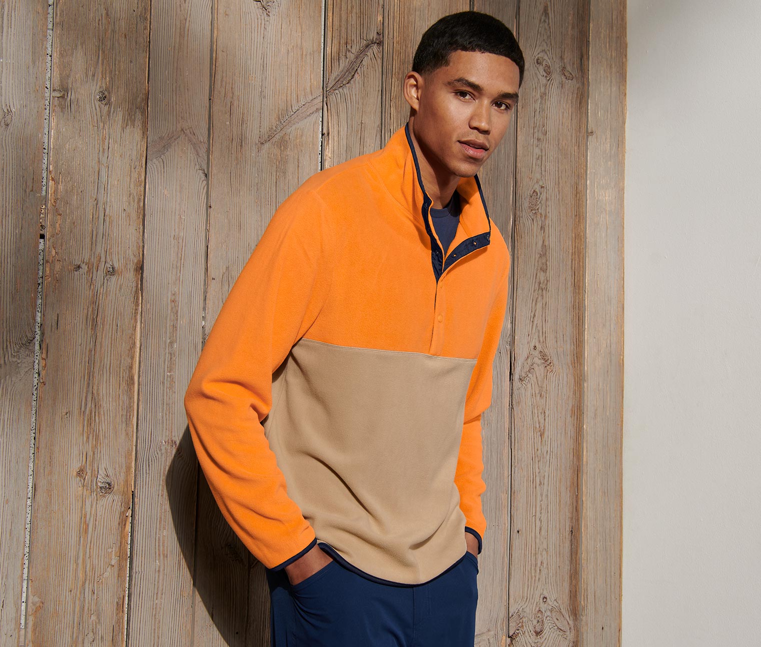 Tchibo - Fleecepullover - Herren - Gr. M - weiß
