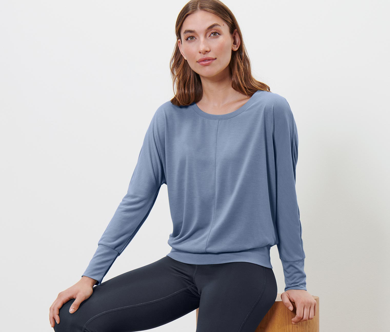 Tchibo - Sport-und-Yogashirt - Damen - Gr. L - blau