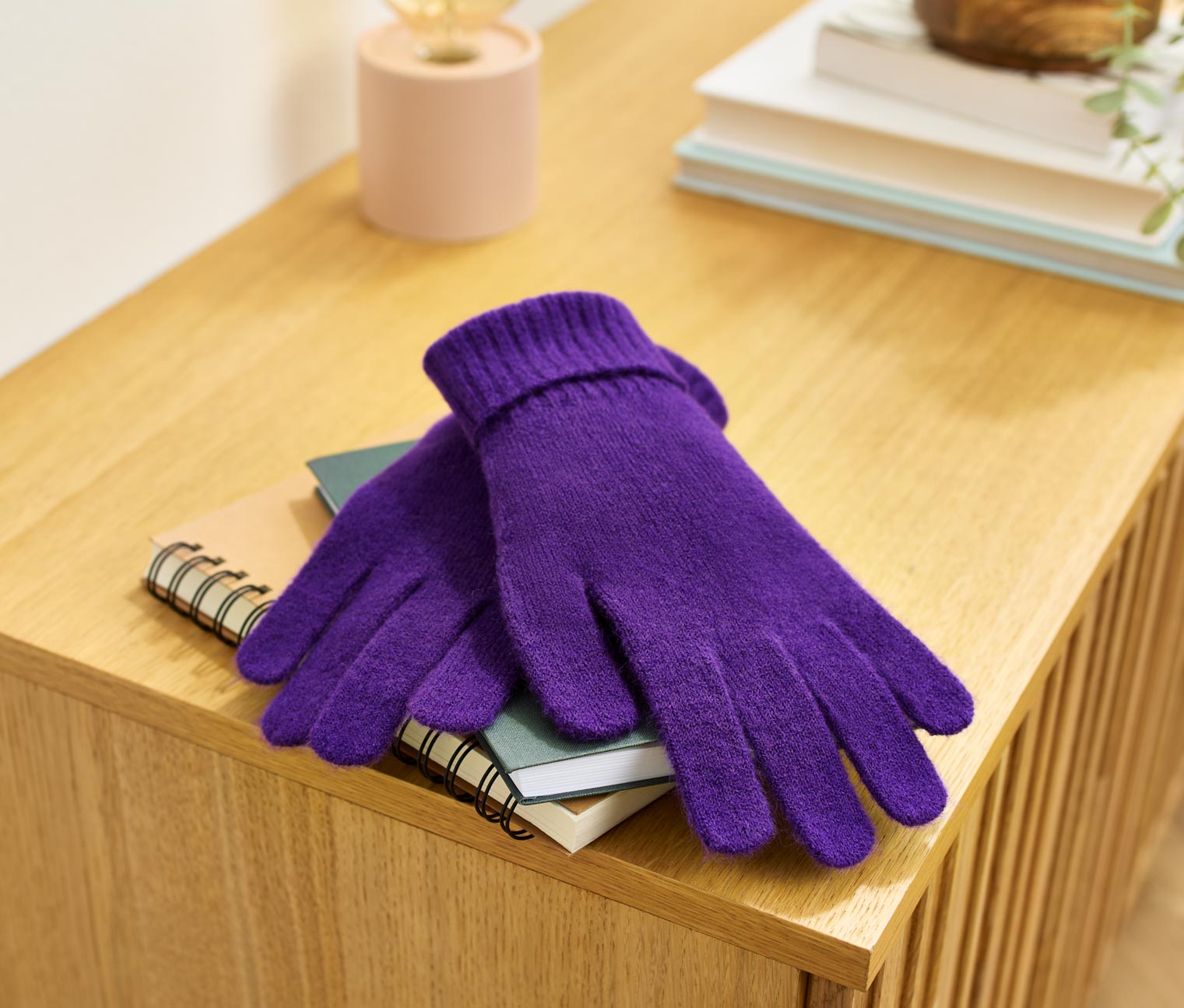 Tchibo - Strickhandschuhe - lila