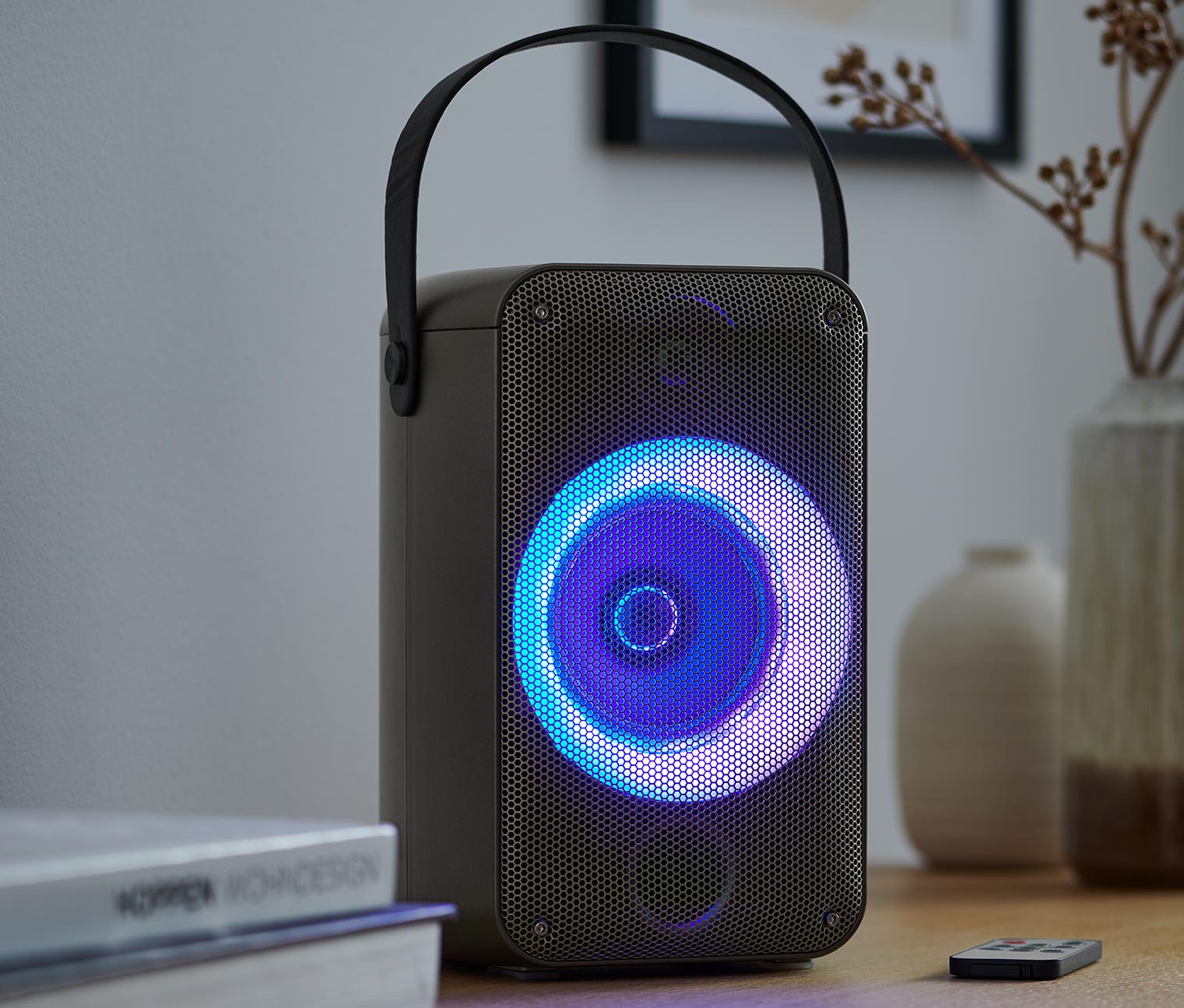 Tchibo - Bluetooth® Party-Lautsprecher mit Lichteffekten - grau