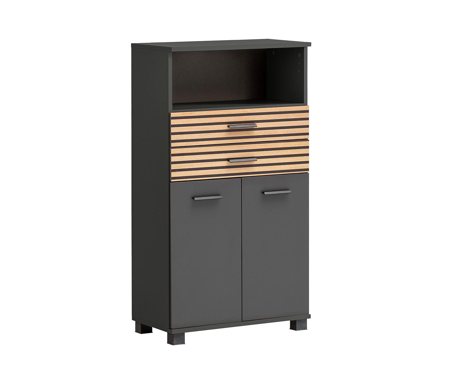 Thumbnail - Tchibo - Highboard »Katta« - 60x32,5x110,5cm - anthrazit - Holz / Metall / Kunststoff