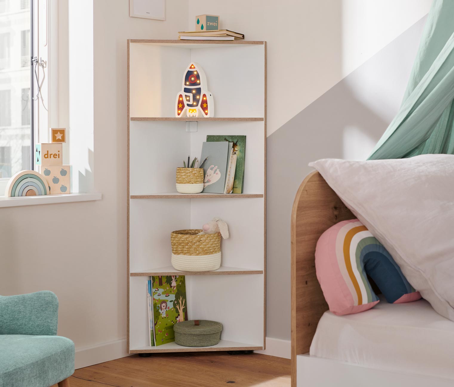 eckregal mit furnierkanten online bestellen bei tchibo 636085