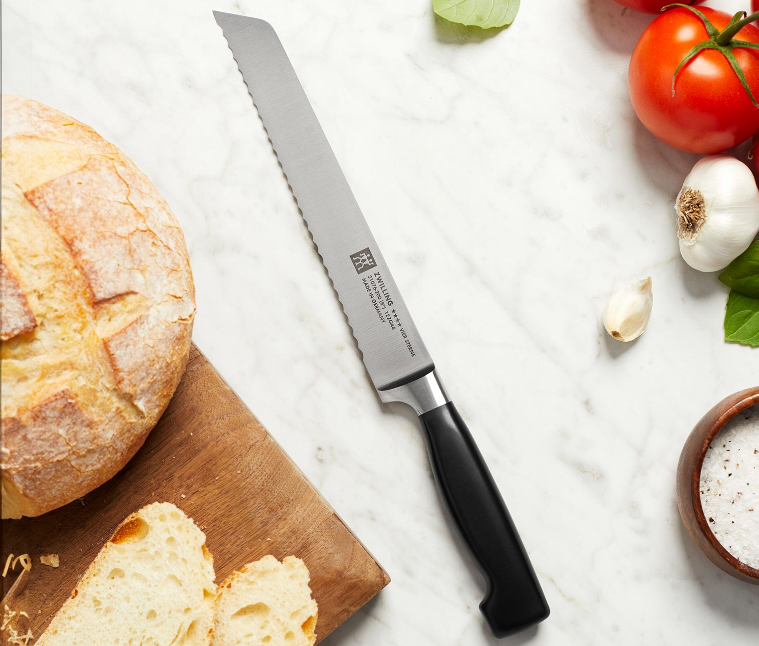 Zwilling Brotmesser - silber
