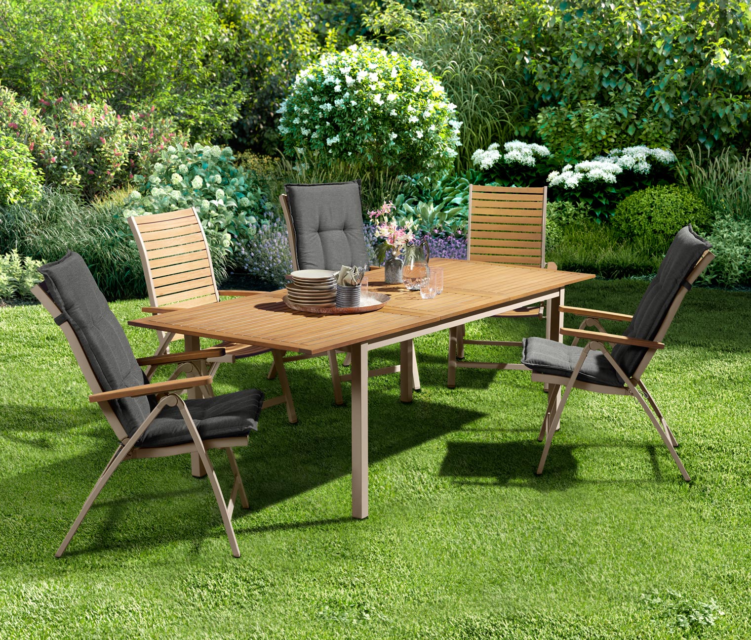 Ausziehbarer Gartentisch, ca. 180/240 cm online bestellen bei Tchibo 378888