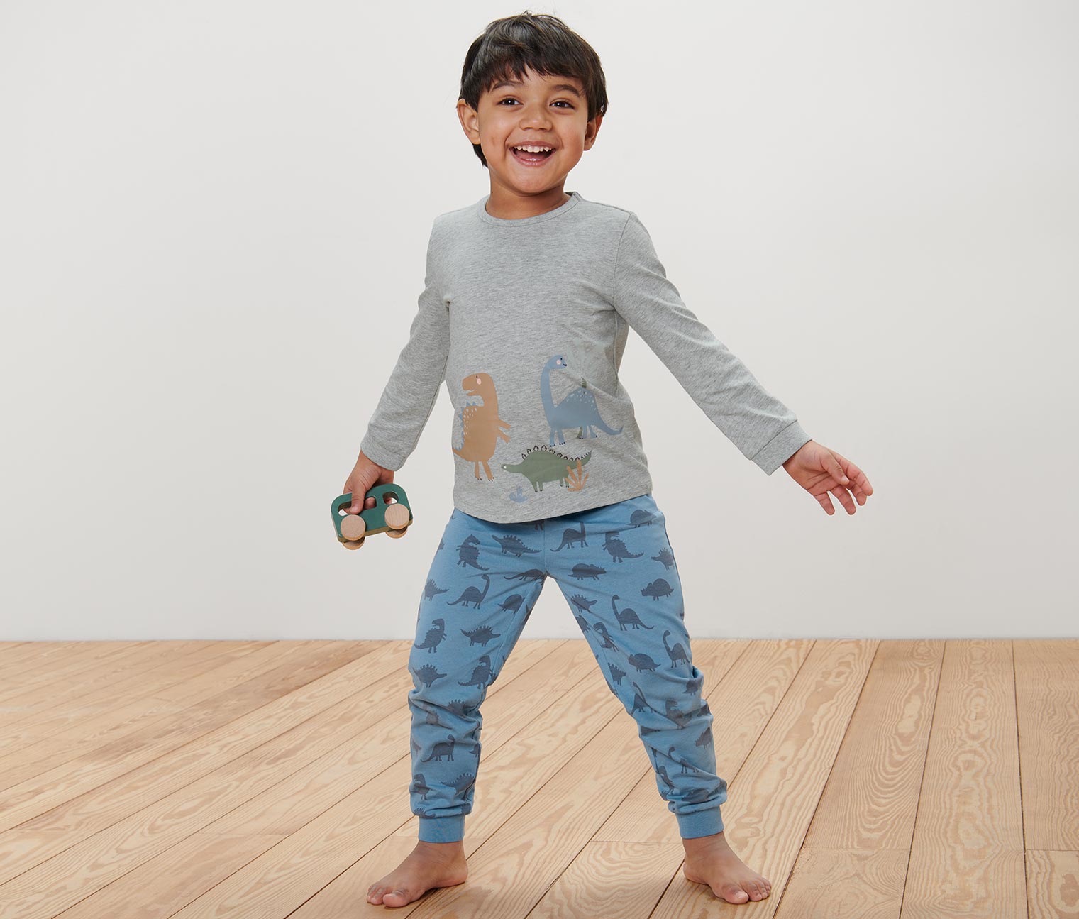 Tchibo - Kinder-Pyjama - Gr. 98/104 - blau