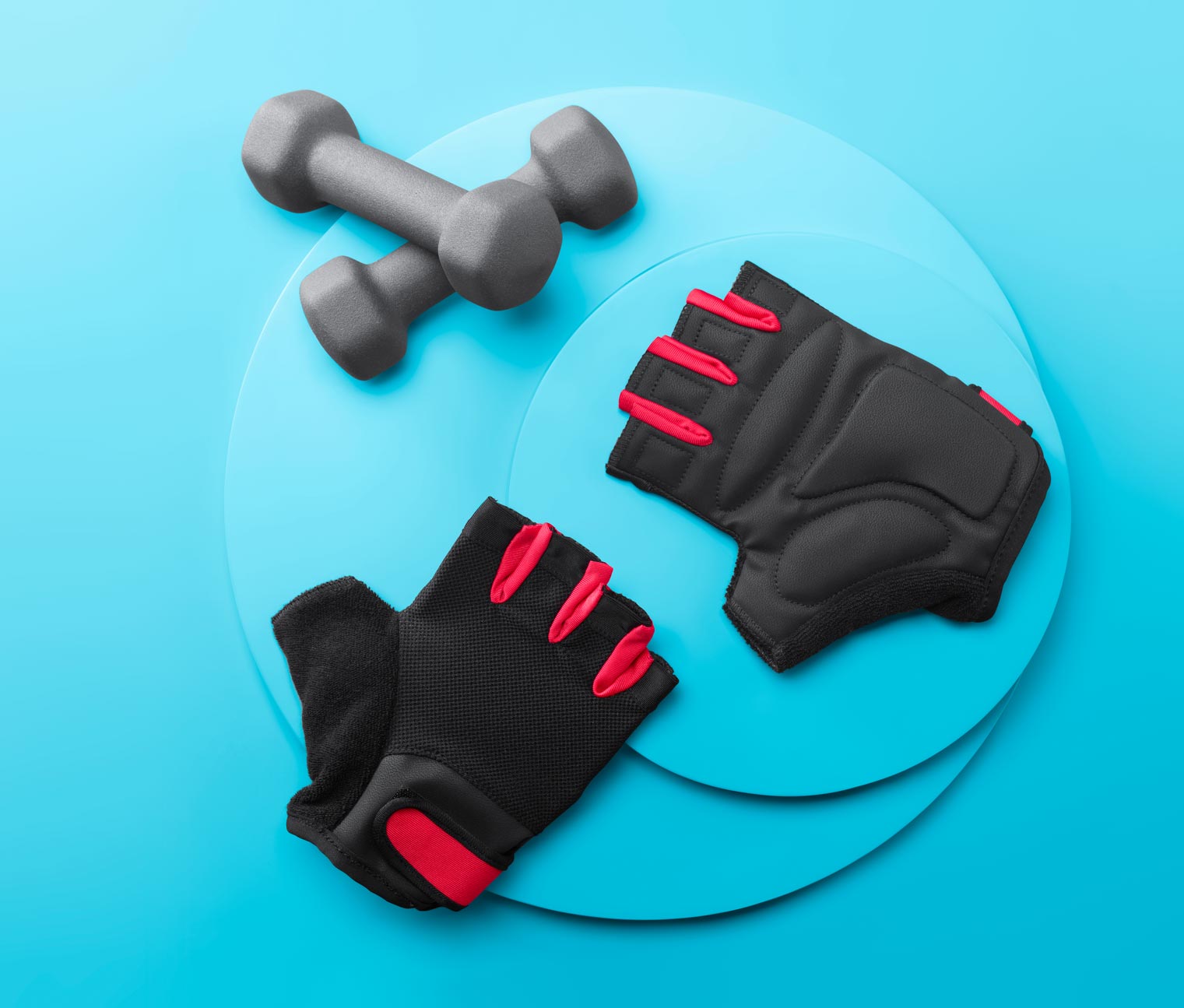 Tchibo - Fitness-Handschuhe - Herren - Gr. S/M - schwarz