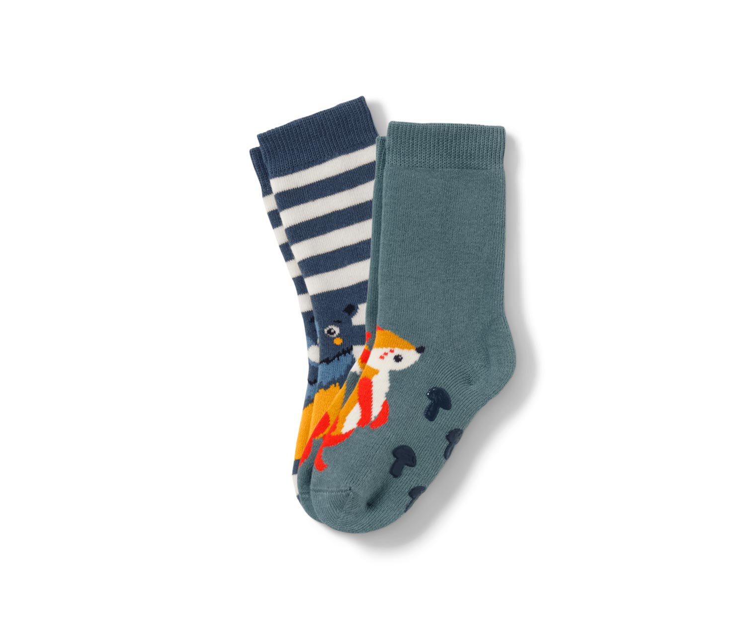 Tchibo - 2 Paar Kleinkind-Antirutsch-Socken - Herren - Gr. 31-34 - blau