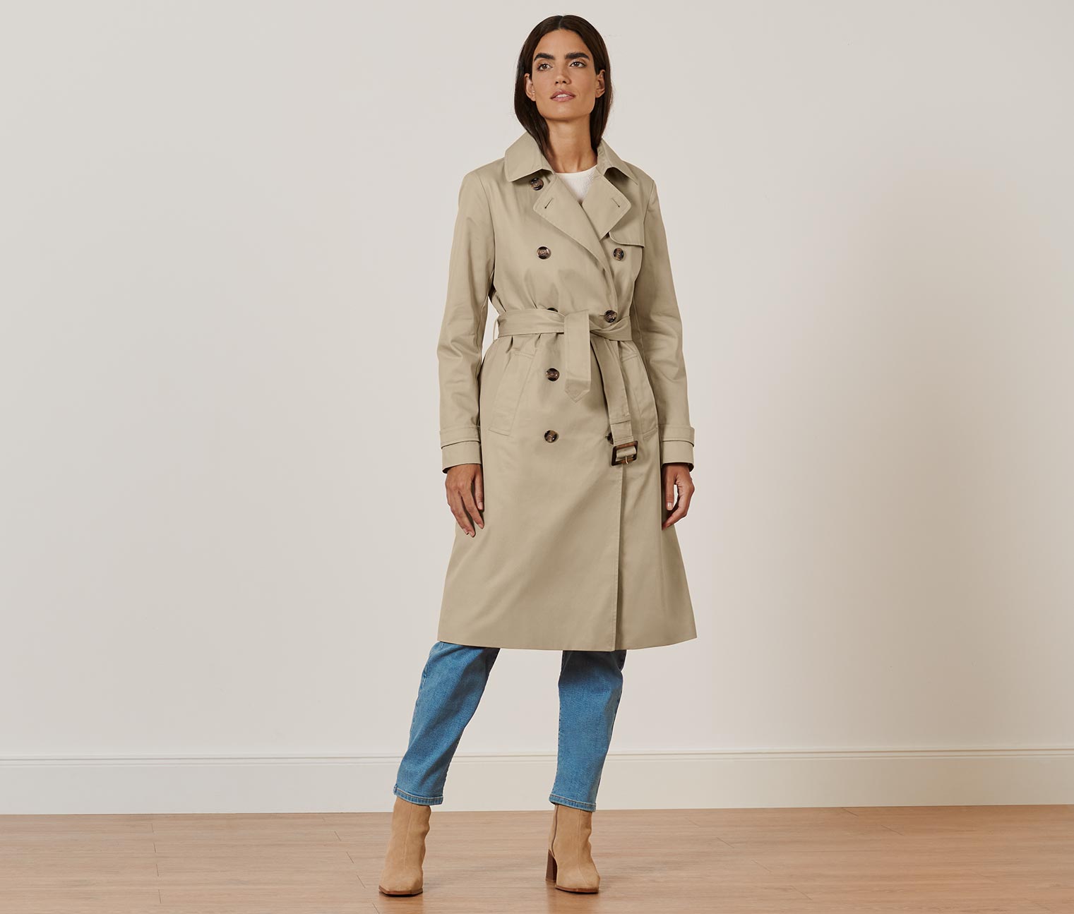 Tchibo - Trenchcoat - Damen - Gr. 42 - beige