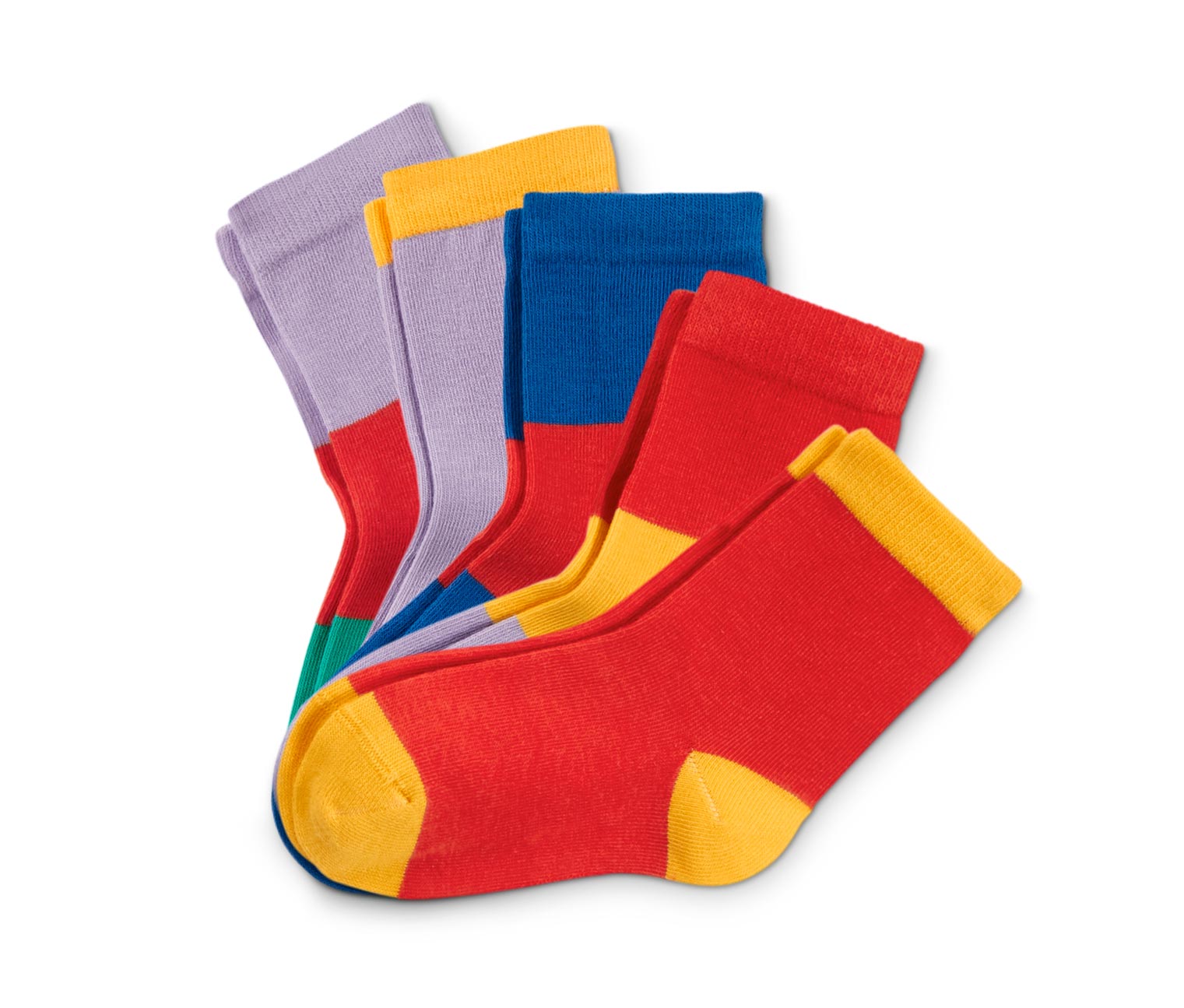 5 Paar Socken, mehrfarbiges Colorblocking-Design online bestellen bei  Tchibo 613821