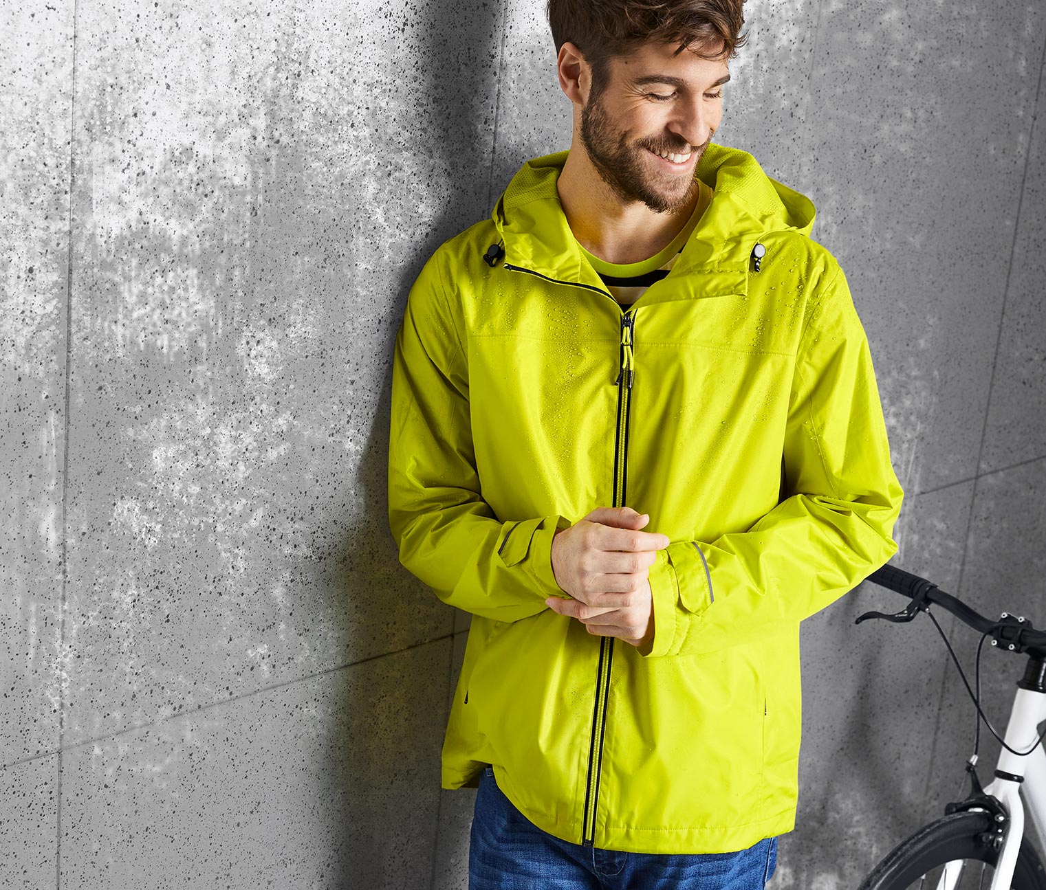 Tchibo - Regenjacke - Herren - Gr. L - gelb